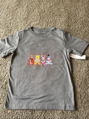 Kids Gray Winnie the Pooh Character Tee